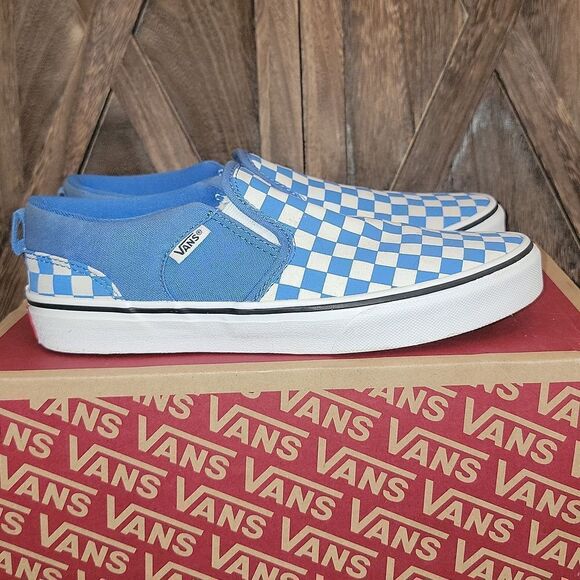 Vans Classic Slip On Checkerboard Shoes Size 5.5 Youth / Women 7 - Picture 2 of 13